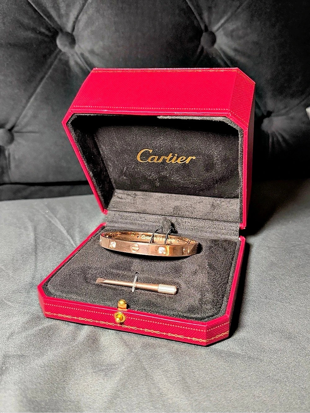 Cartier LOVE bracelet 18K Rose Gold Bracelet